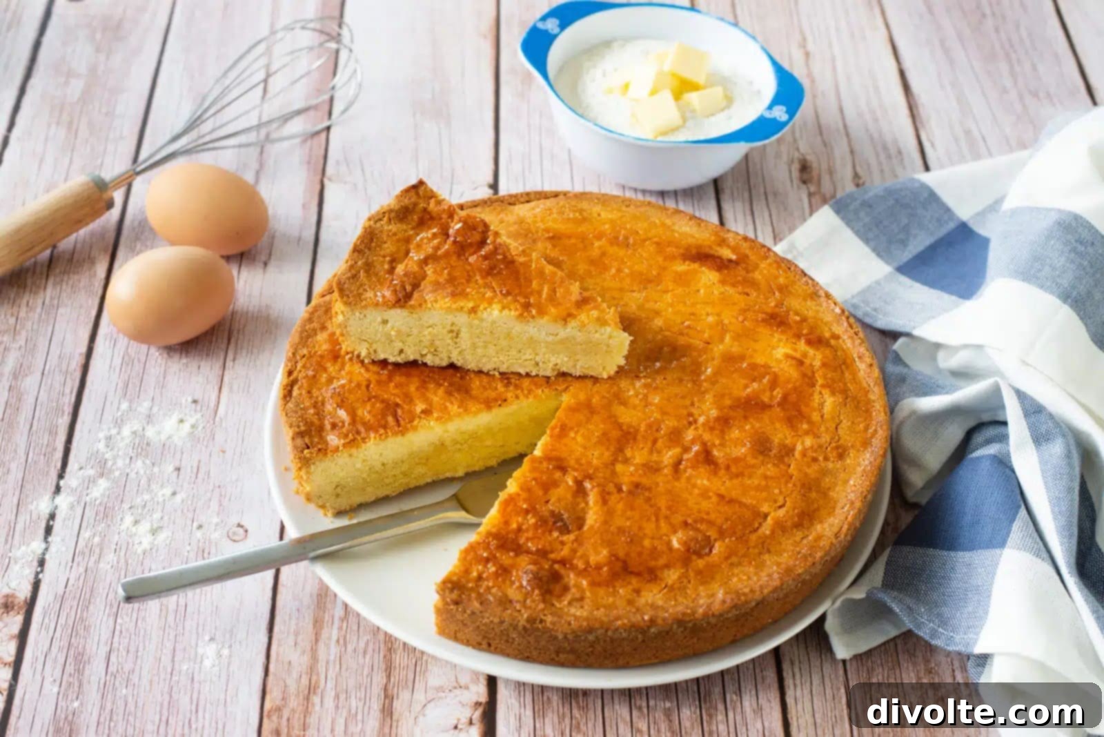gateau-breton-recipe - A rich, golden French butter cake from Brittany, perfect for dessert or a snack.