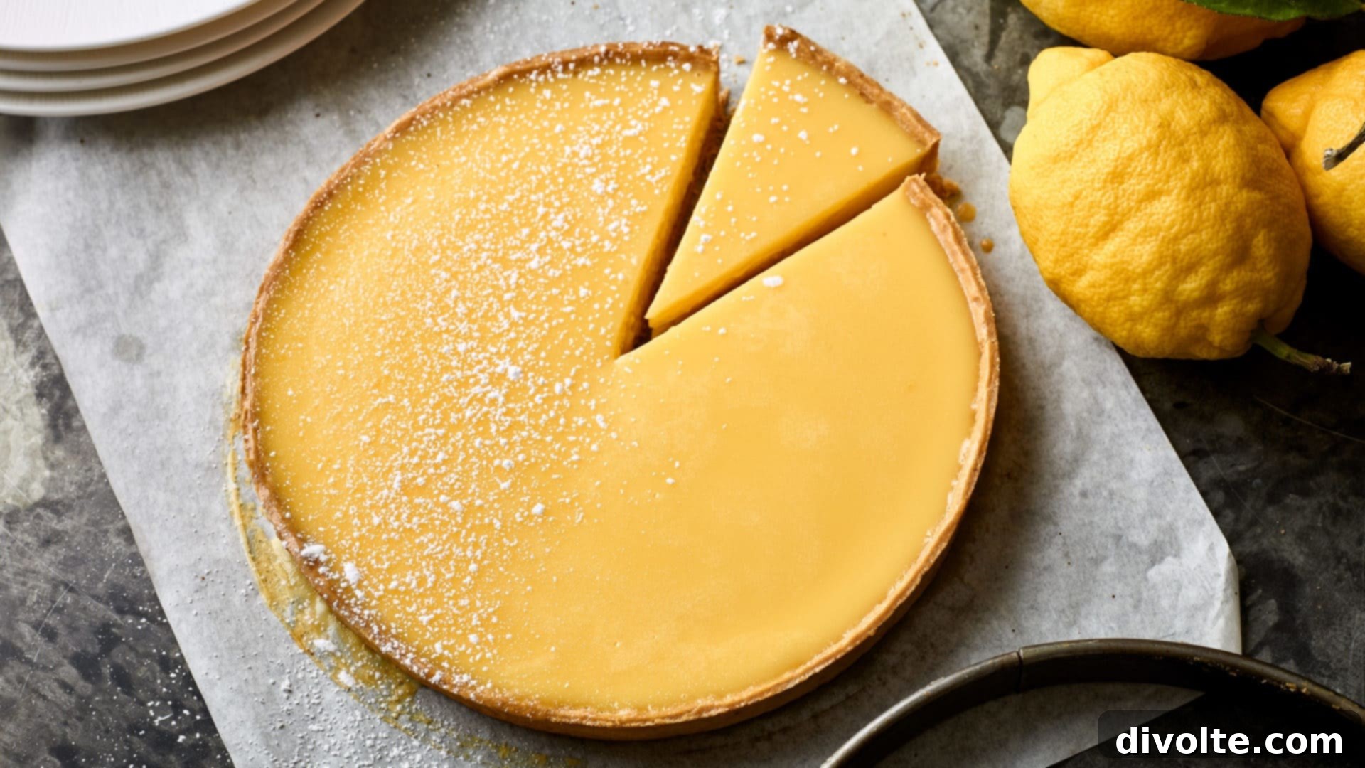 Delicious Homemade Lemon Tart with Flaky Crust