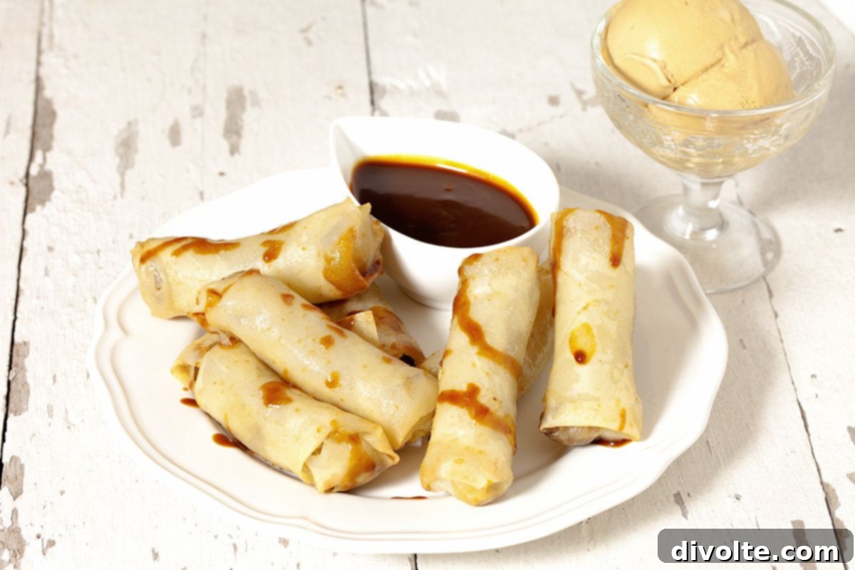 Crispy Banana Spring Rolls Recipe