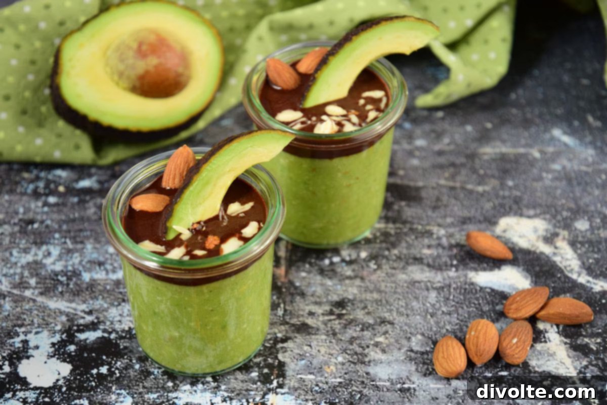 avocado-dessert-recipe - Creamy Chocolate Avocado Dessert