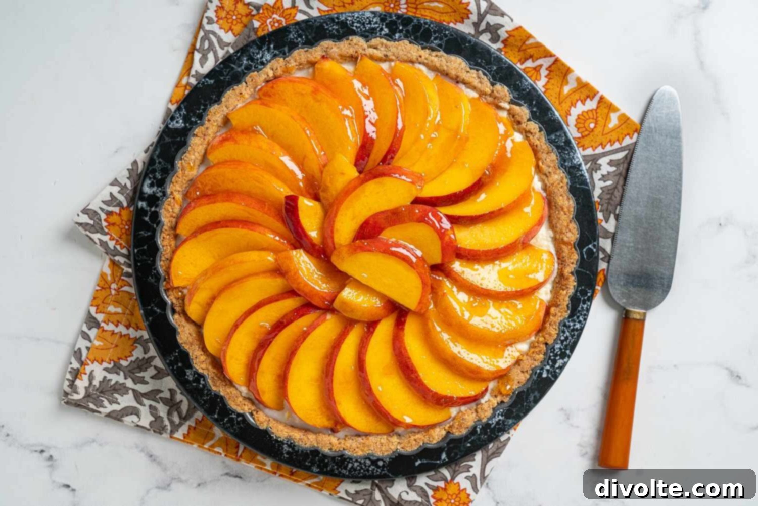 Golden Summer Peach Tart 2 peach-tart-recipe