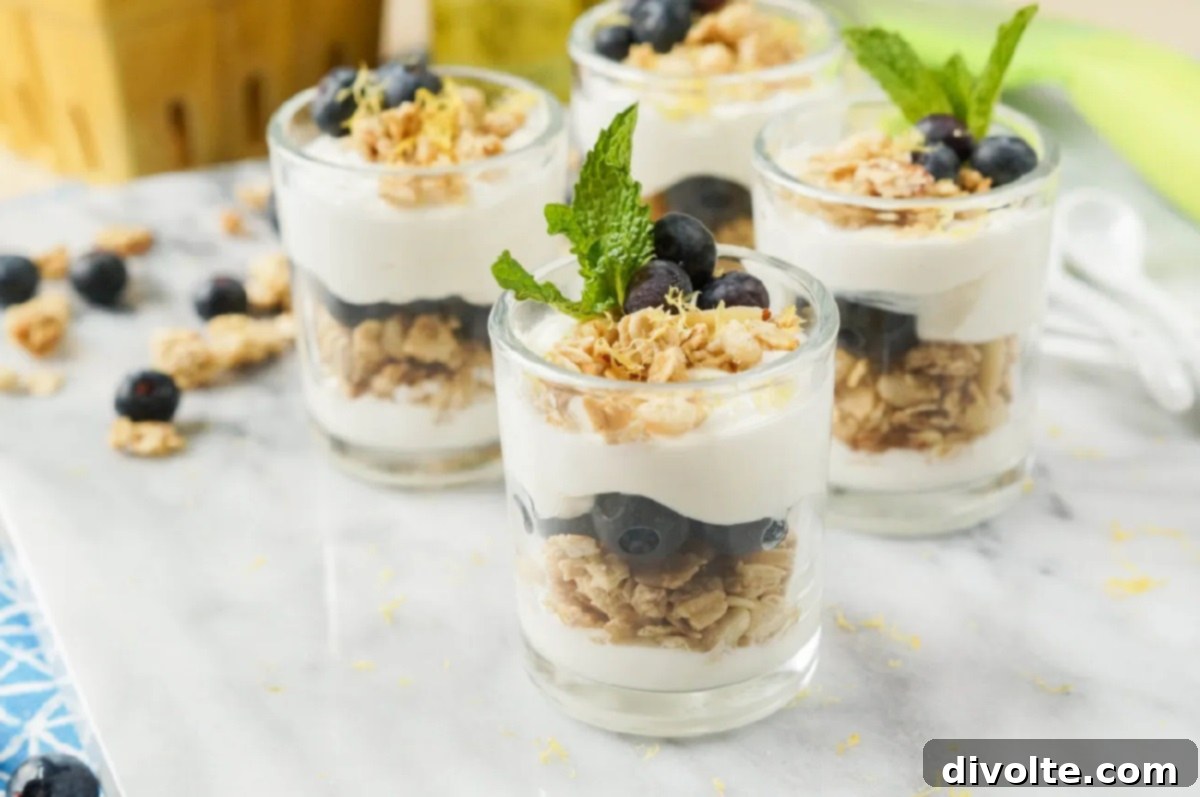 Delicious and Healthy Lemon Blueberry Parfait Recipe