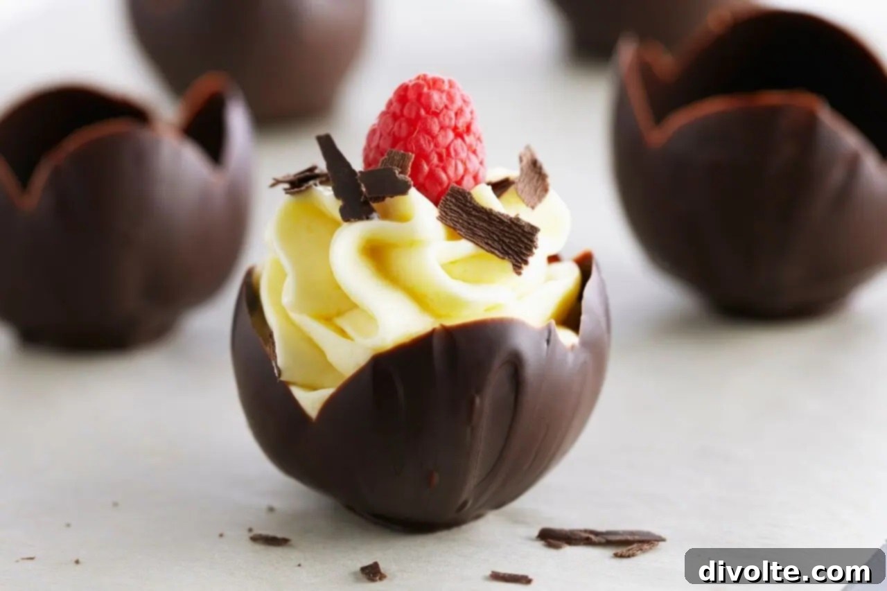 chocolate-mousse-cups-recipe - Rich and airy dark chocolate mousse in elegant serving cups, garnished with chocolate shavings.