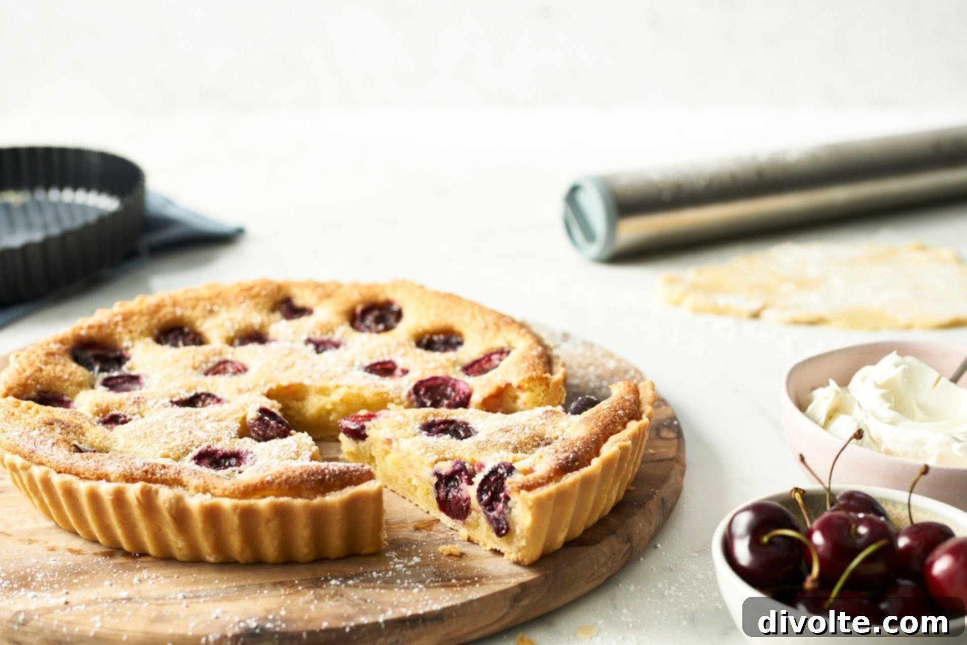 Sweet Cherry and Toasted Almond Tart 2 cherry-almond-tart-recipe