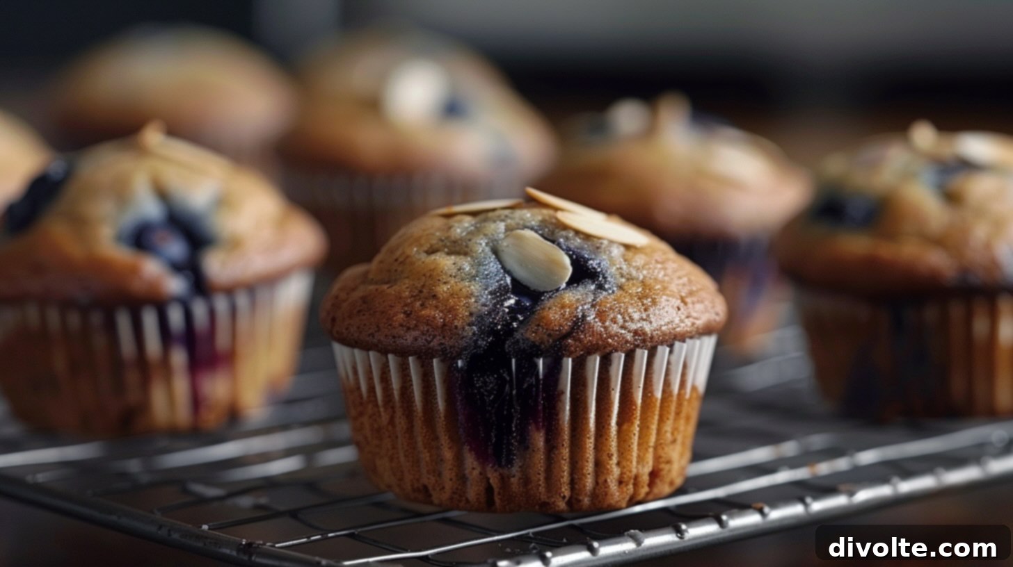 Delicious Blueberry Almond Muffins 3 blueberry-almond-muffins-recipe