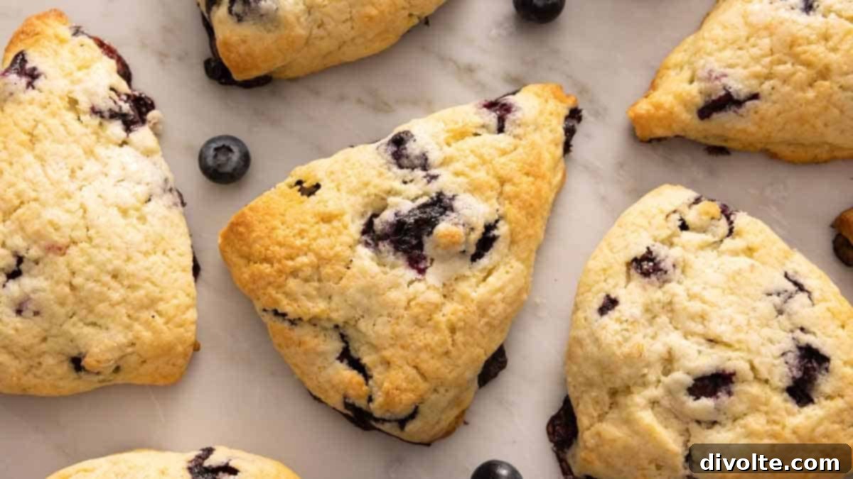 Homemade Blueberry Scones Recipe