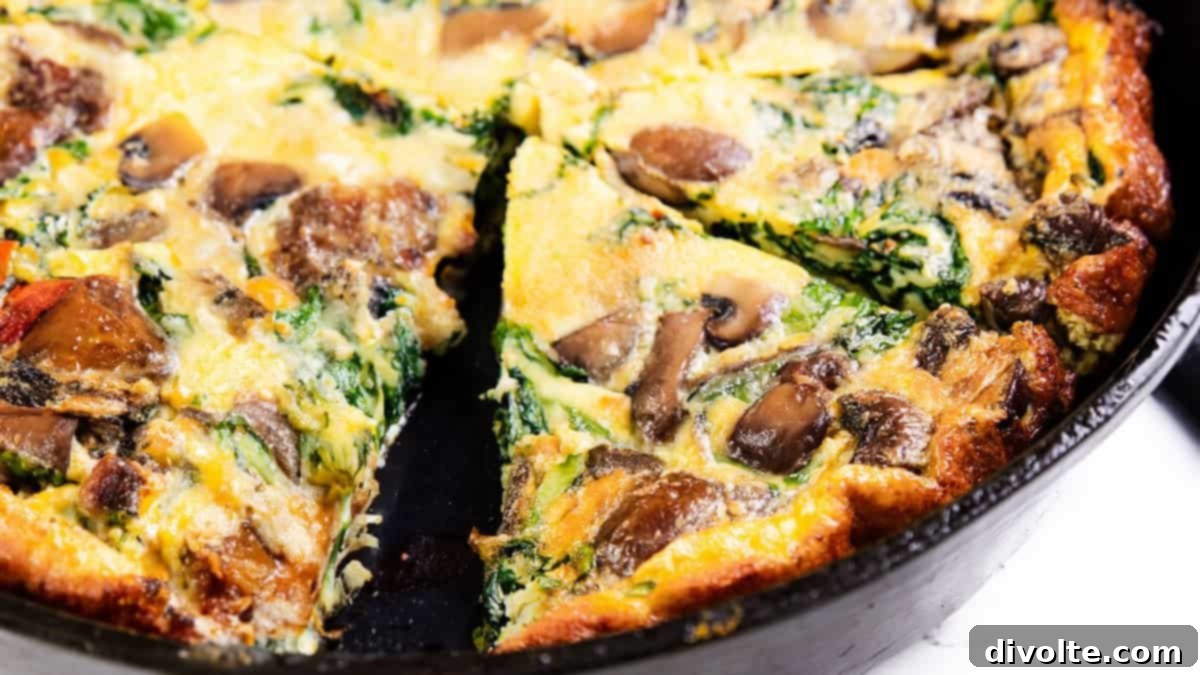 mushroom-spinach-frittata-recipe