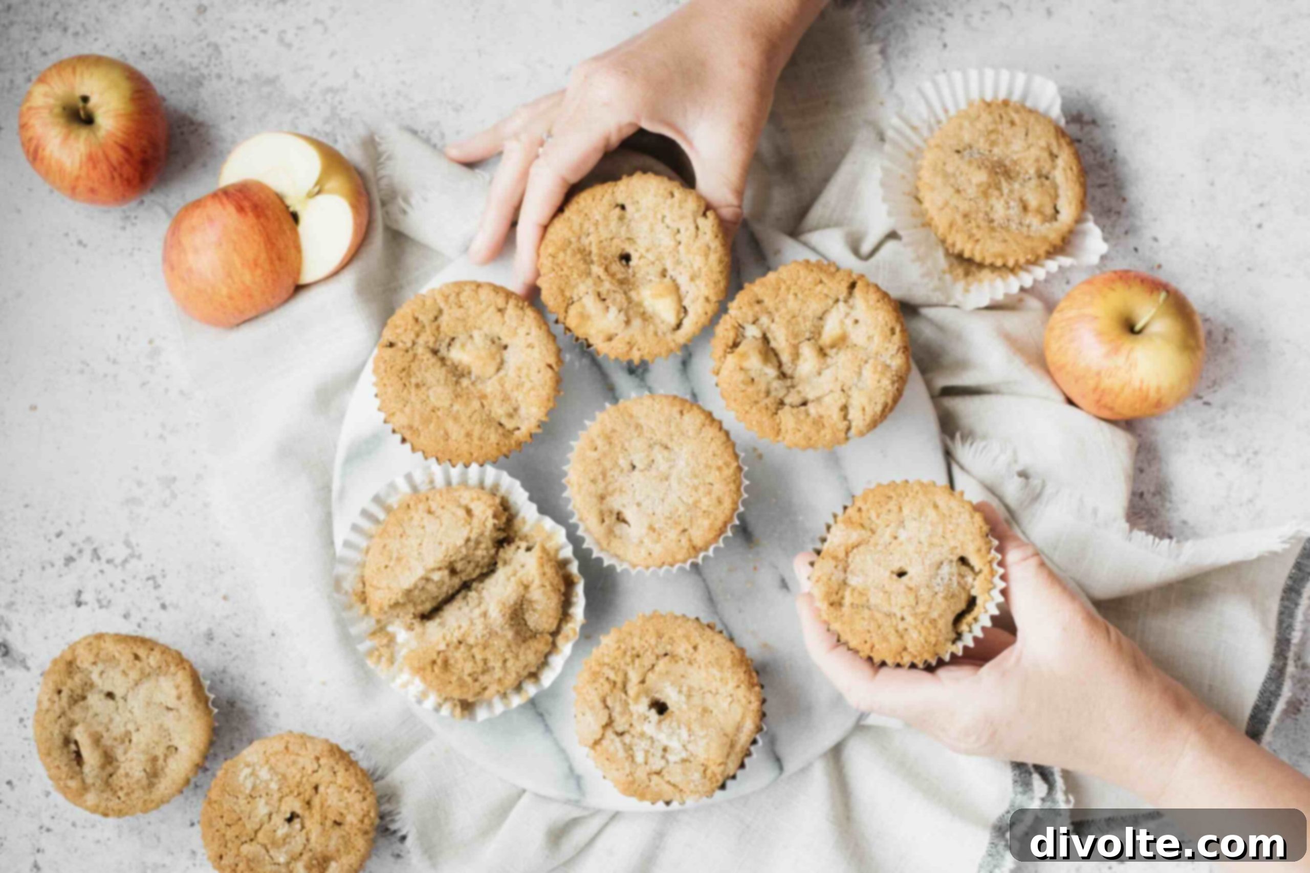 Delicious Apple Muffins 2 Delicious Homemade Apple Muffins, perfect for breakfast
