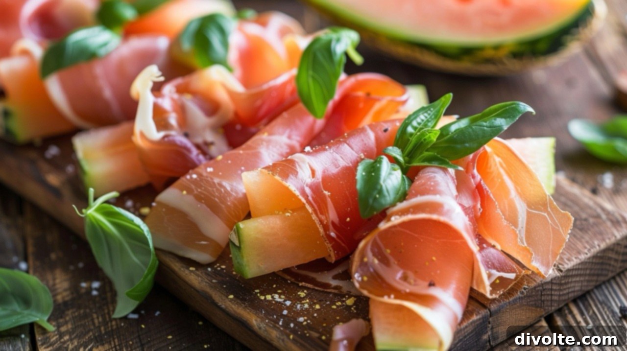 Refreshing Melon Prosciutto Bites 2 melon-prosciutto-wrap-recipe