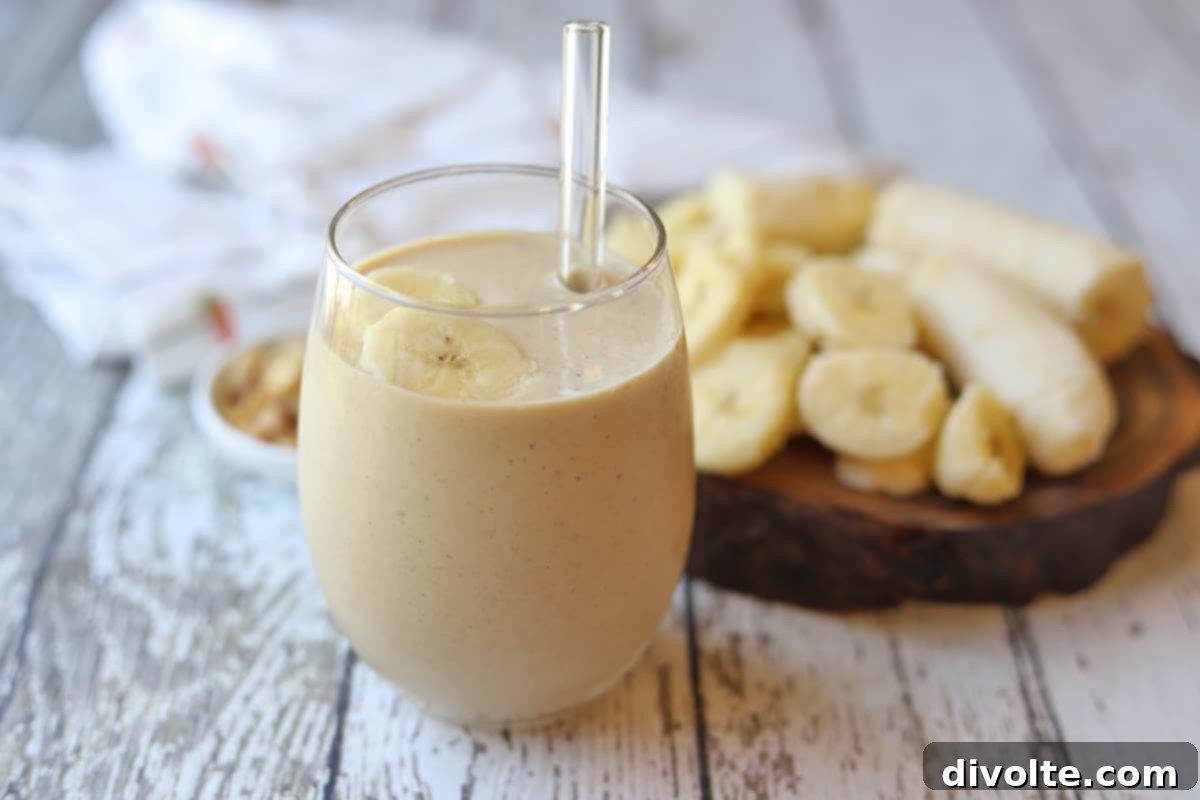 Peanut Butter Banana Smoothie Recipe