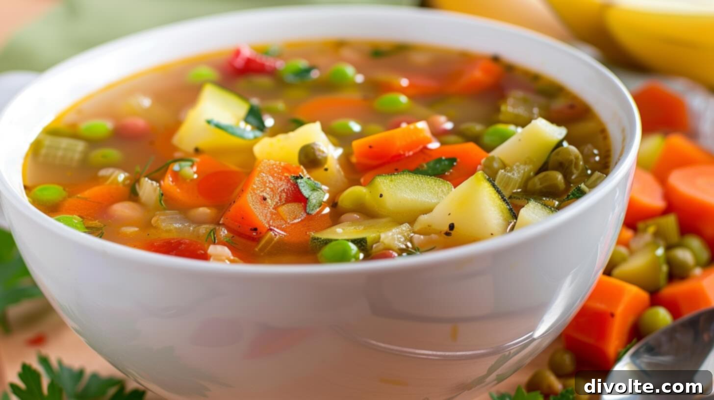 Delicious Homemade Vegetable Soup