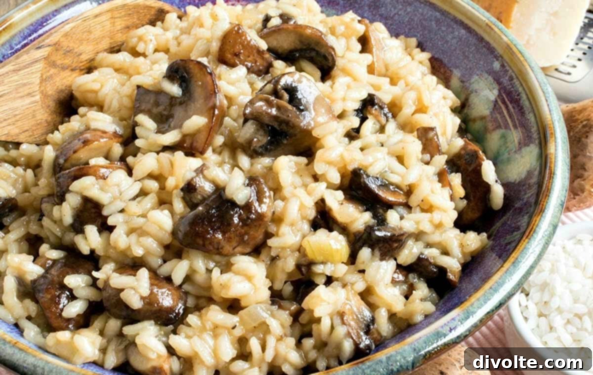 Creamy Mushroom Risotto 2 The ultimate creamy mushroom risotto recipe