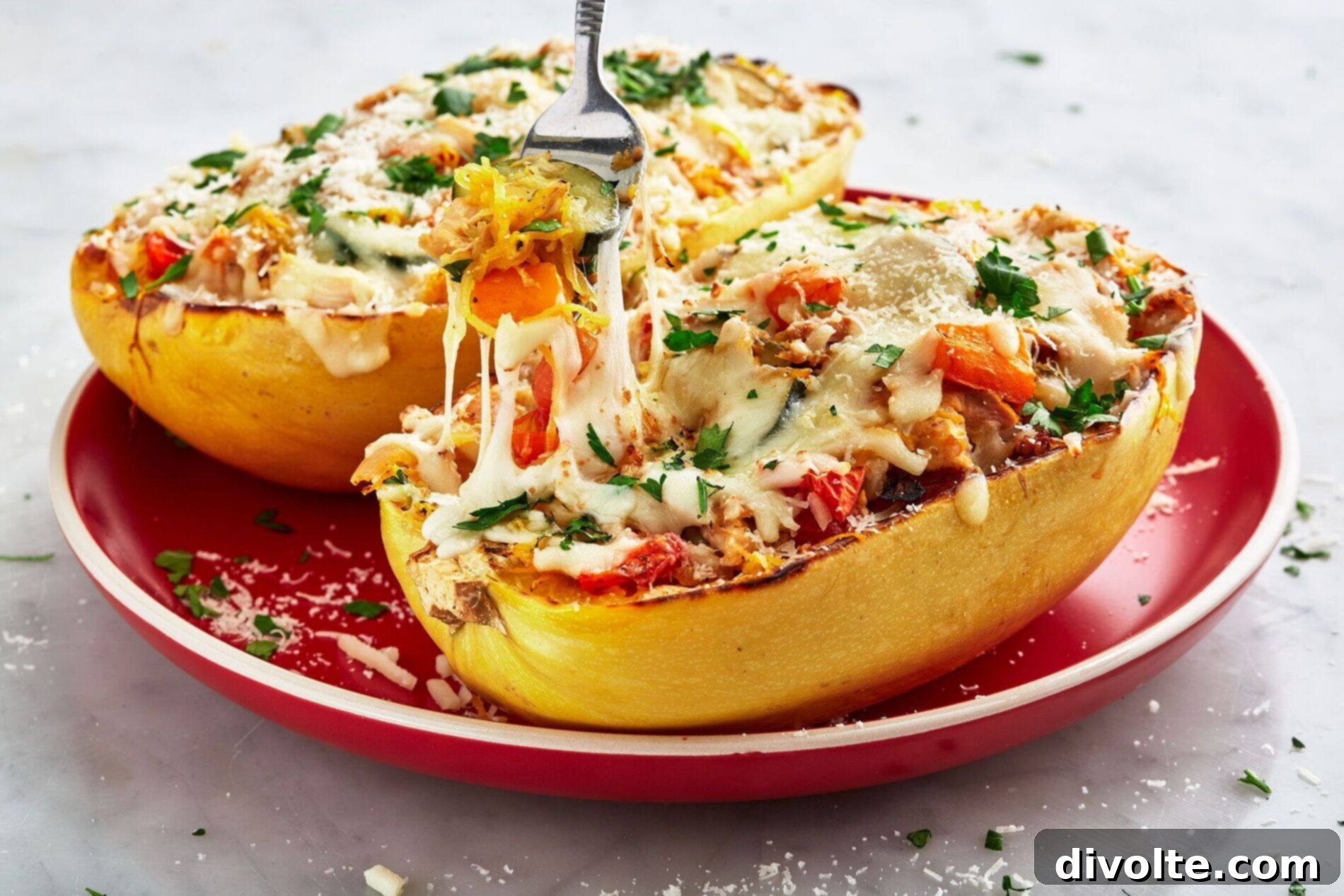 Fresh Spring Spaghetti Squash Primavera 3 spaghetti-squash-primavera-recipe