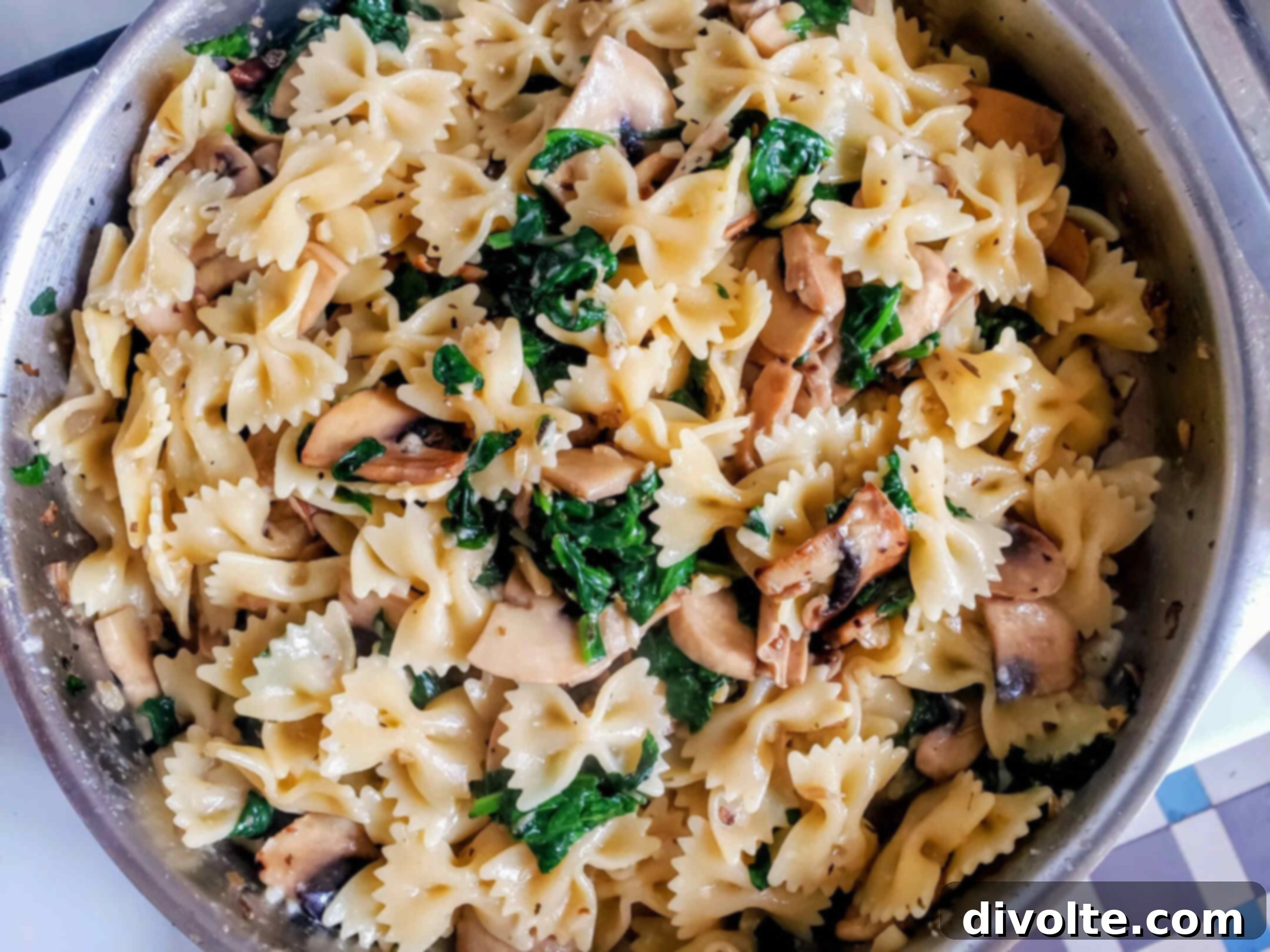 Savory Spinach Mushroom Pasta 3 spinach-mushroom-pasta-recipe