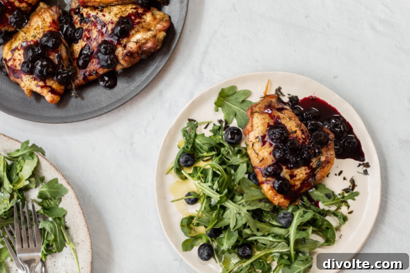 Grilled Chicken with Tangy Blueberry Balsamic Sauce - A Perfect Summer Recipe