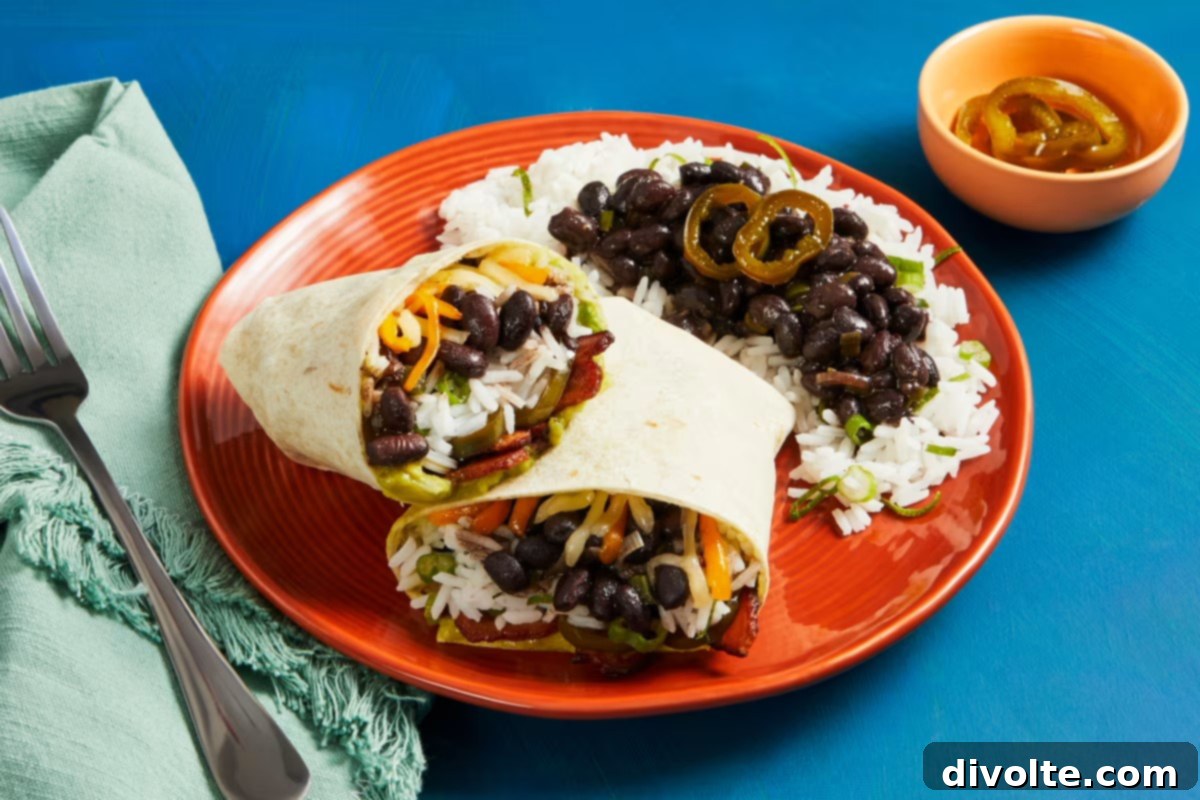 Delicious and easy-to-make black bean burritos, perfect for a quick and healthy meal