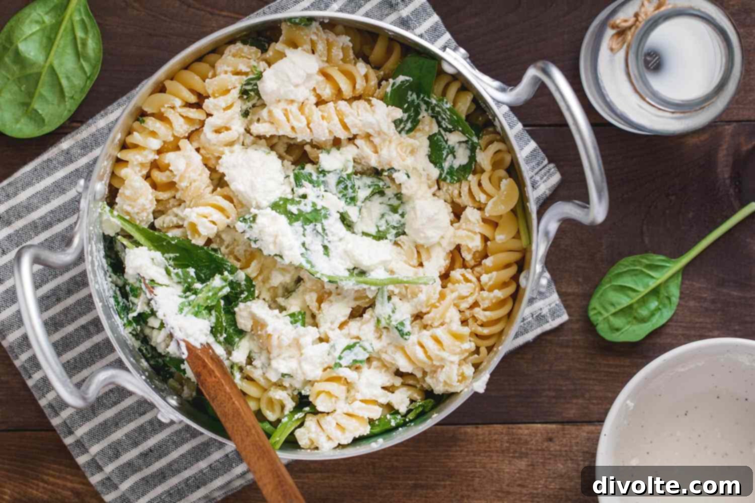 fusilli-spinach-ricotta-recipe