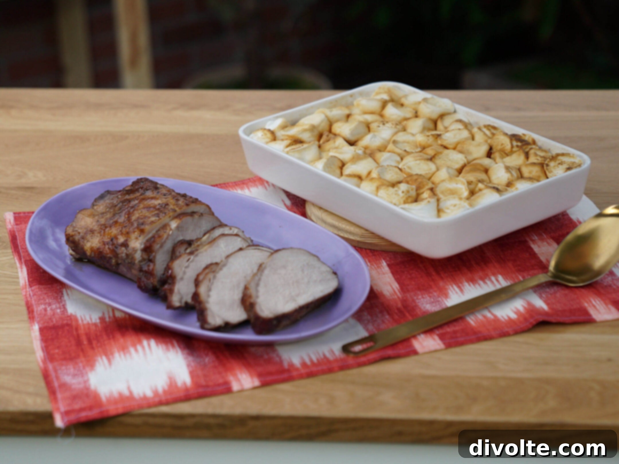 Delicious Pumpkin Spice Pork Tenderloin, perfectly roasted for a cozy fall meal.