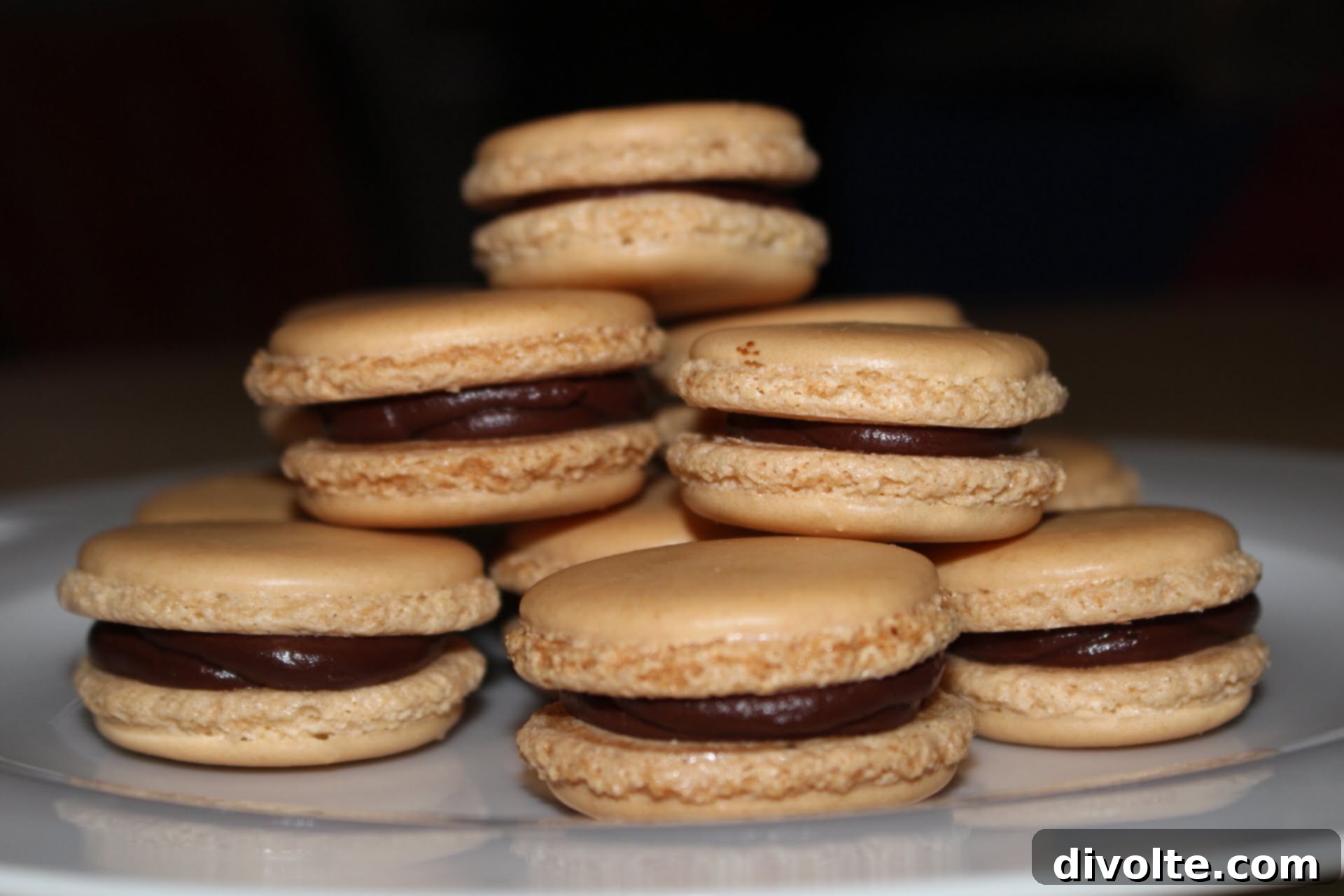 Decadent Chocolate Macarons with Silky Ganache 2 chocolate-ganache-macaron-recipe