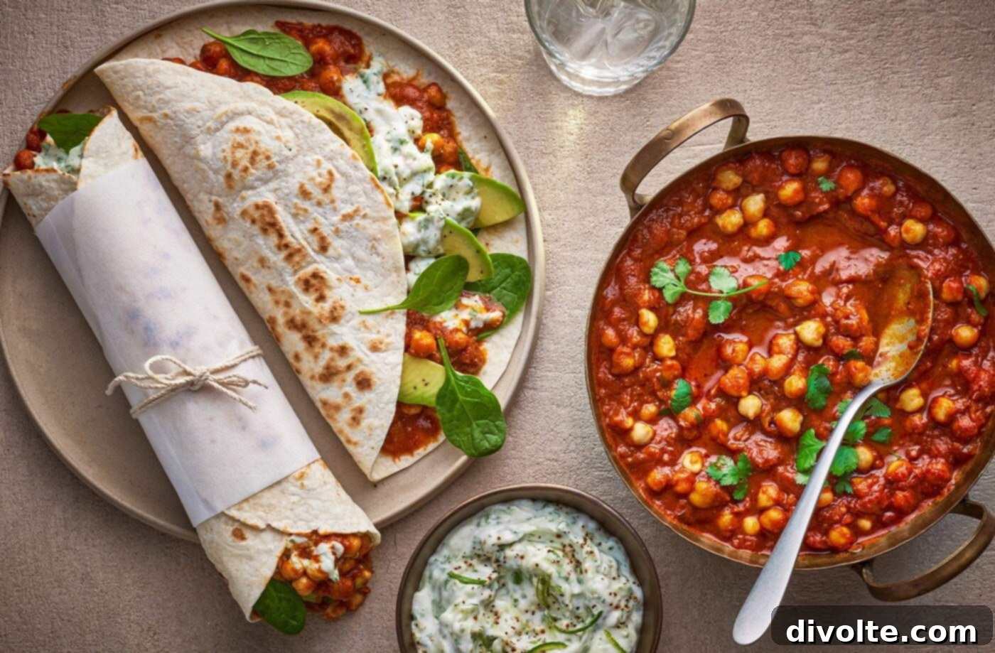 Mediterranean Chickpea Wraps 2 chickpea-wraps-recipe