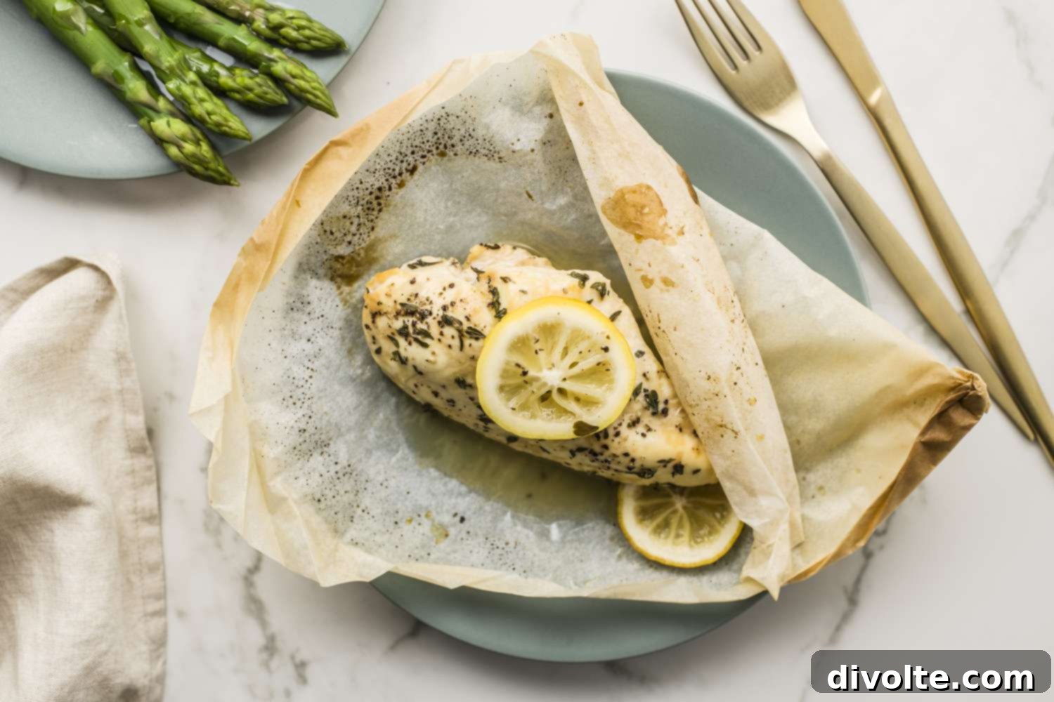 Parchment Perfect Dishes 2 Parchment Paper Chicken and Vegetable Recipe - Healthy 'En Papillote' Dinner
