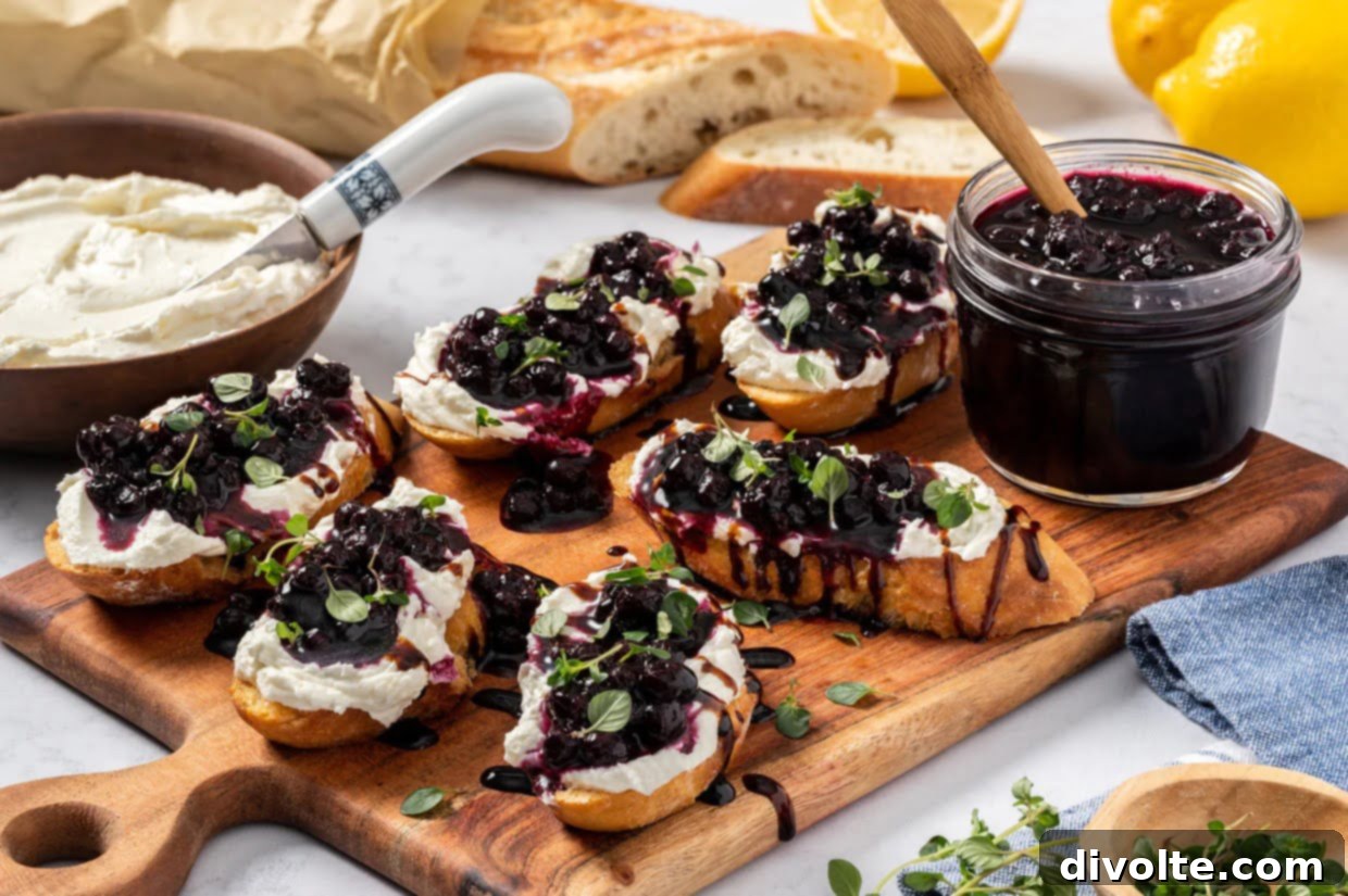 Sweet and Savory Blueberry Goat Cheese Crostini 2 blueberry-goat-cheese-crostini-recipe