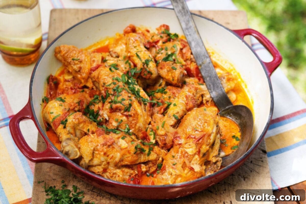Flavorful Paprika Chicken Recipe with Tender Chicken Breasts and Savory Sauce