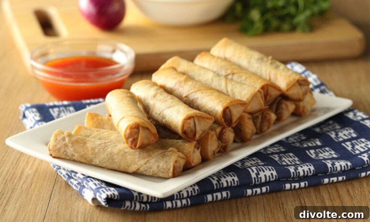 Lumpia Shanghai Recipe - Crispy Filipino Pork Spring Rolls