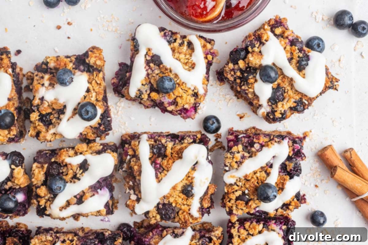 Grab-and-Go Blueberry Oatmeal Bars 2 blueberry-oatmeal-breakfast-bars-recipe