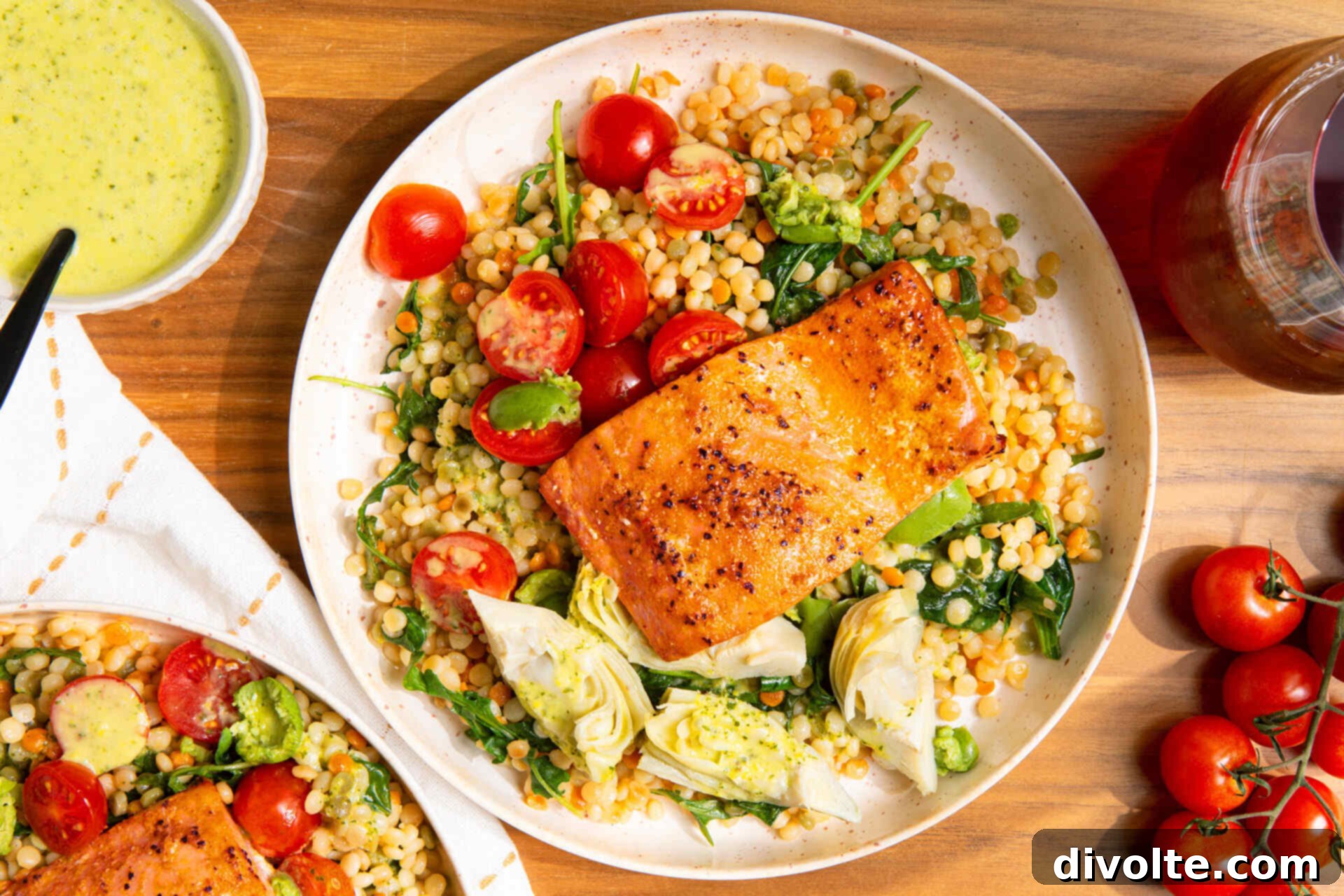 Flavorful Mediterranean Salmon 2 Delicious Baked Mediterranean Salmon with Lemon and Herbs