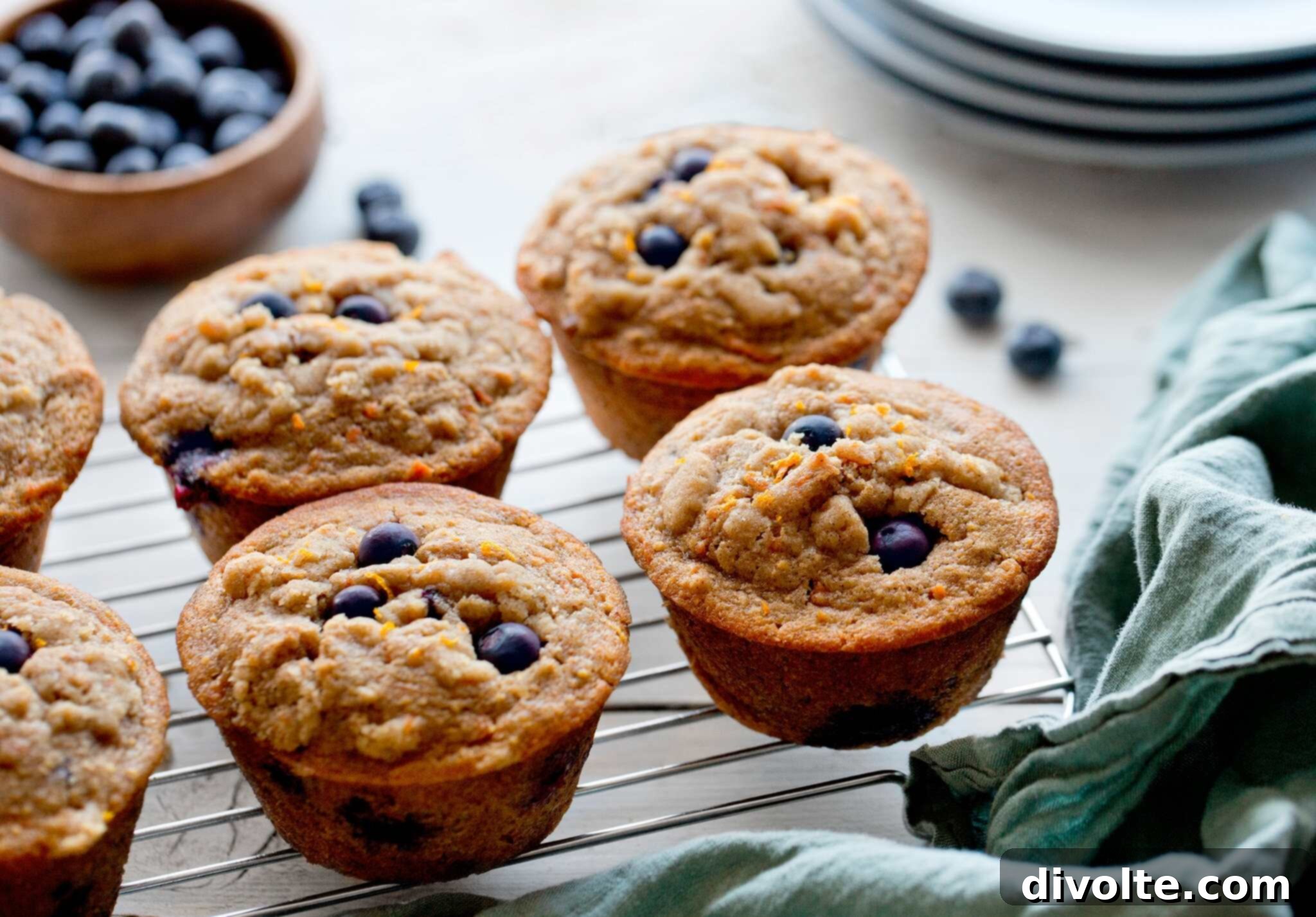 Delicious Whole Wheat Blueberry Muffins 2 Irresistible Whole Wheat Blueberry Muffins, perfect for a healthy breakfast
