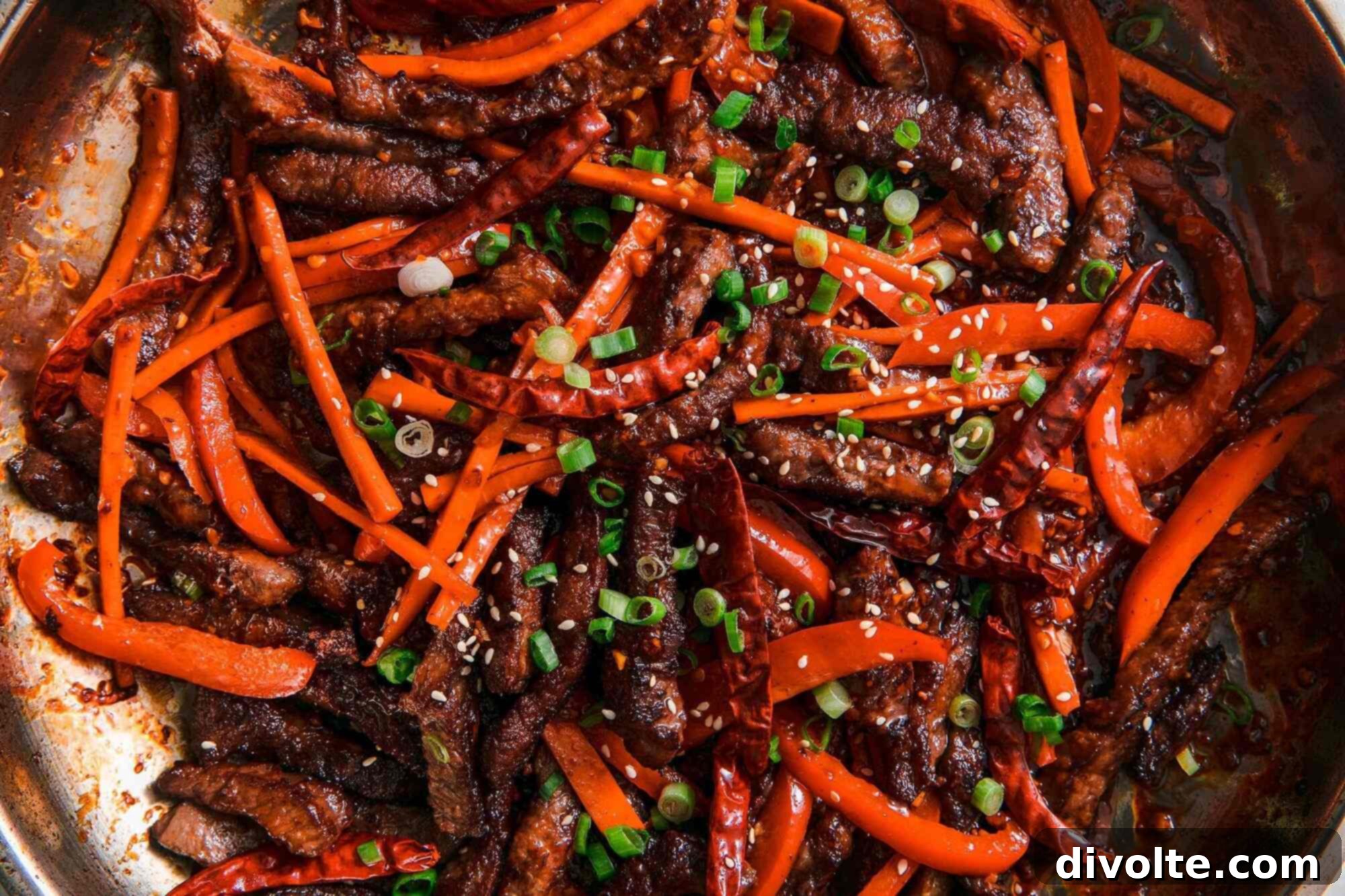 Szechuan Beef Recipe - A bold and spicy stir-fry dish with tender beef and vibrant vegetables.