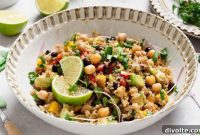 Lemon-Kissed Huckleberry Quinoa & Chickpea Bowl