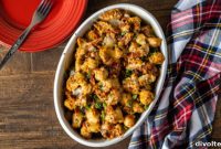 Hearty Buffalo Chicken and Roasted Potato Bake