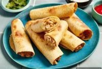 Crispy Air Fryer Chicken Taquitos