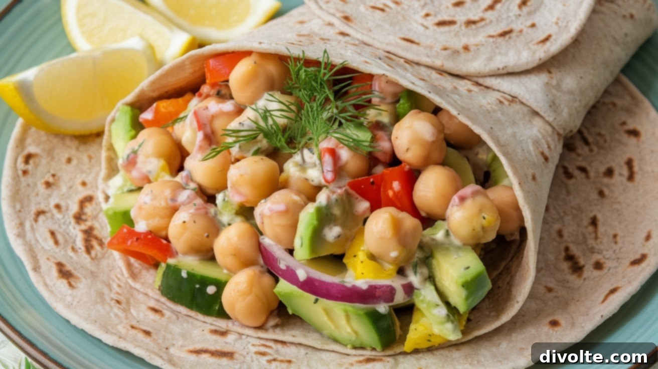 Creamy Chickpea Avocado Wraps 2 chickpea-and-avocado-wraps-recipe