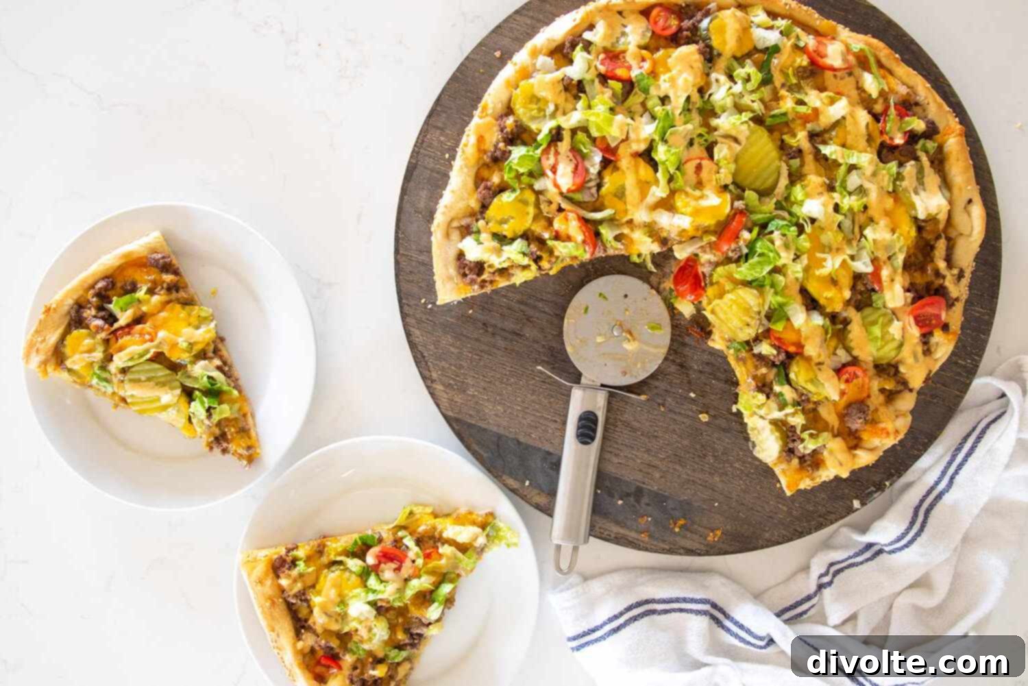 The Ultimate Cheeseburger Pizza 2 cheeseburger-pizza-recipe