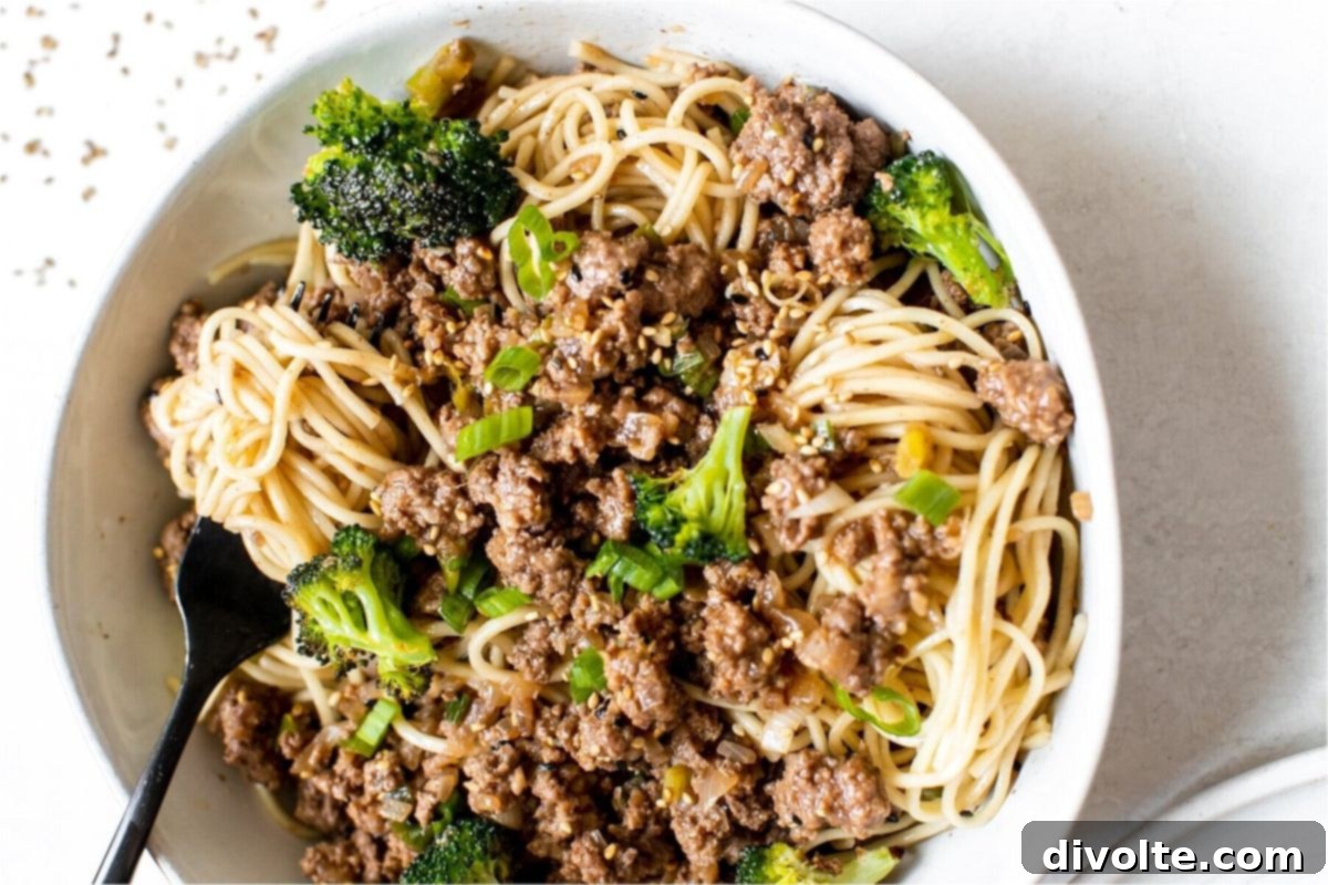 Hearty Beef and Noodle Skillet 2 ground-beef-and-noodles-recipe