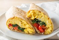 Mediterranean Spinach Feta Wraps