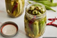 Tangy Pickled Okra