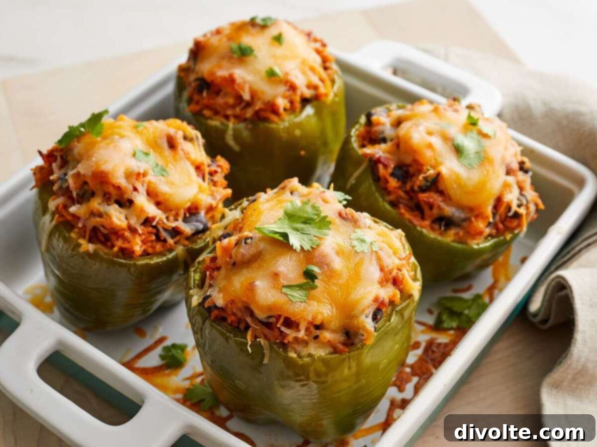 Stuffed Poblano Peppers with a Southwestern Kick 2 Stuffed Mexican Peppers Recipe