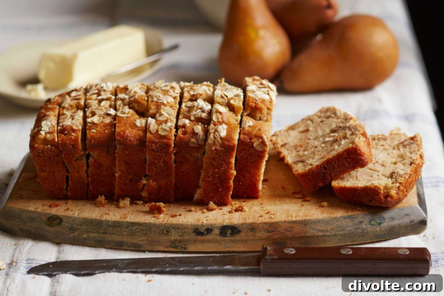 Golden Pear Loaf 2 Deliciously Moist Pear Bread Loaf with Spices