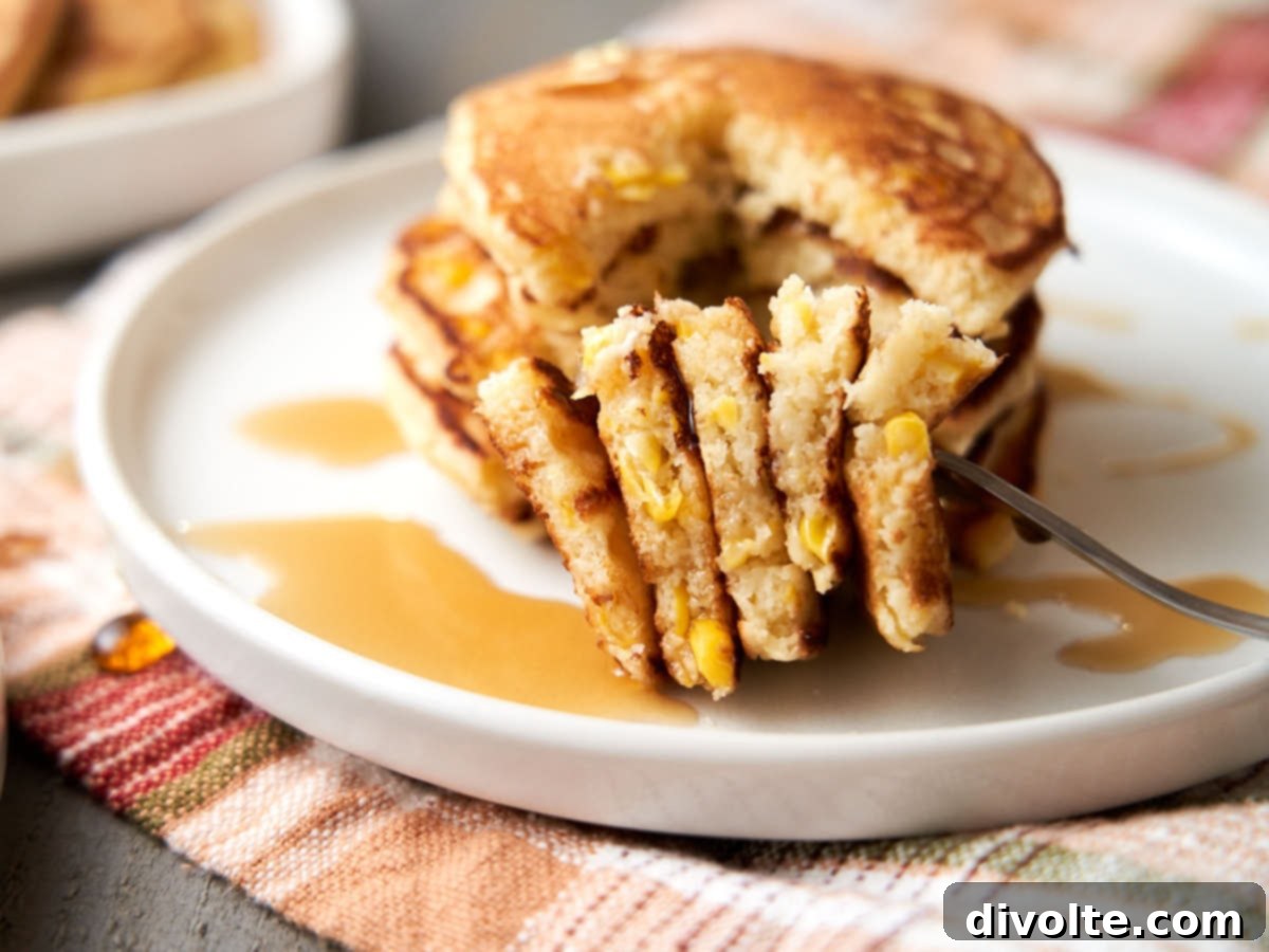 Sweet Corn Muffin Pancakes 2 corn-muffin-pancakes-recipe